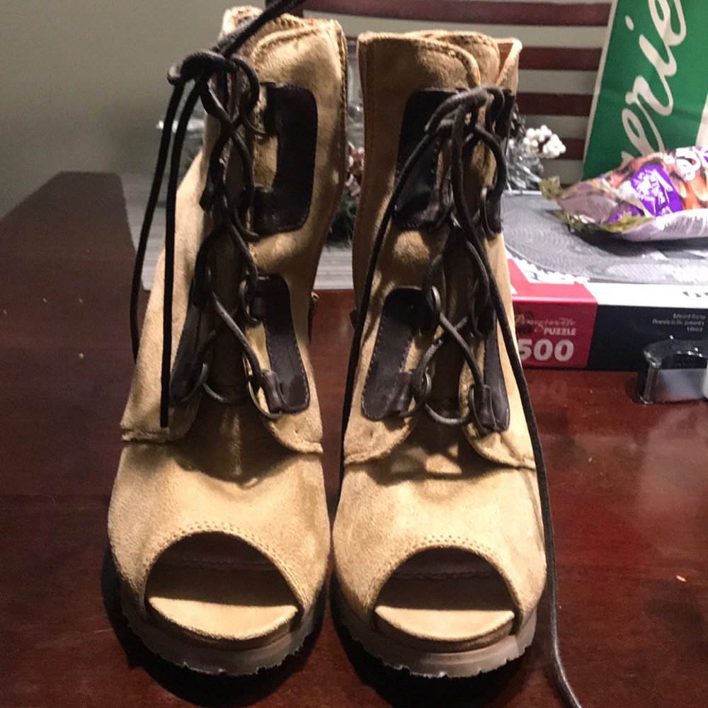 Combat Heel Booties